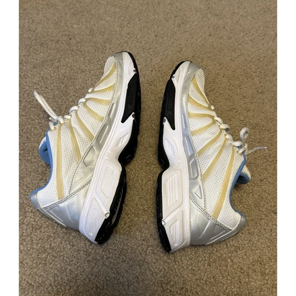 Nike‎ Air Zoom White Silver Blue Vintage Y2K Running Shoes Womens 7.5